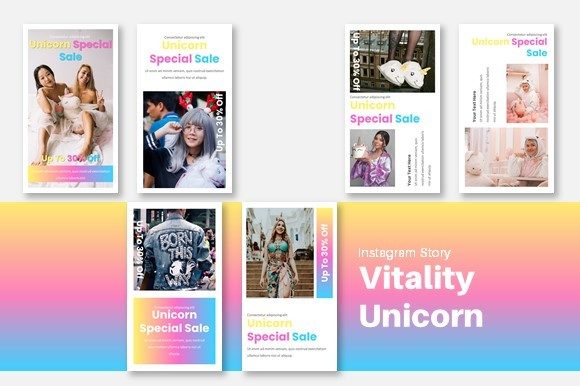 Download Template Instagram Vitality Unicorn - Vital Collection