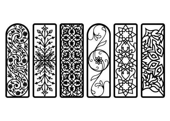 Download Decorative Bookmark Panel EPS Bundle - Book Collection
