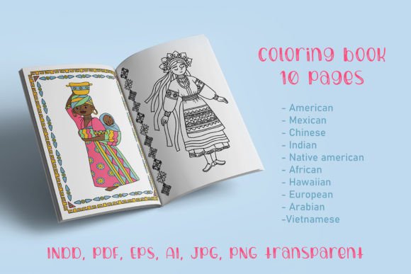 Download Coloring Book. Diversity Characters - Book Collection