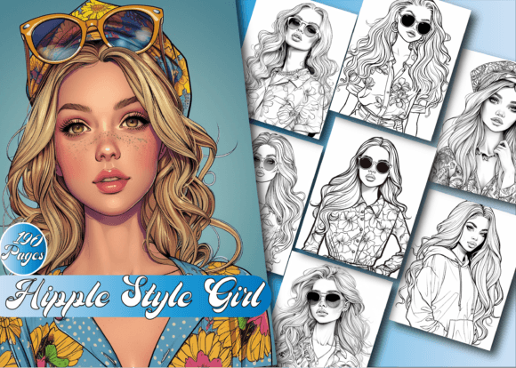 Download Hipple Style Girl Coloring Book - Book Collection