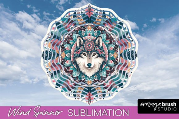 Download Boho Mandala Wind Spinner Sublimation - Boho mandala Collection
