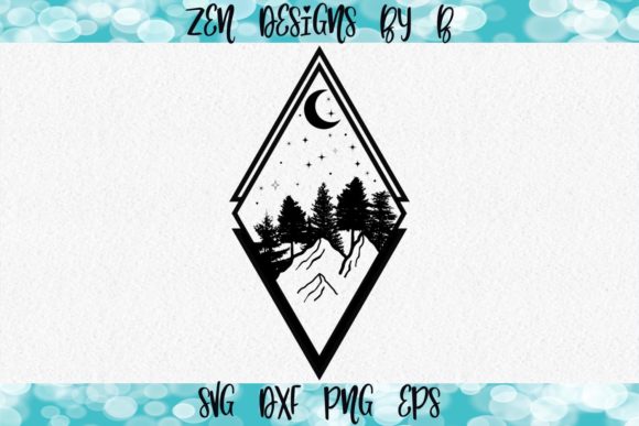 Download Forest Scene Hand Drawn Geometric Design - Geometric design Collection