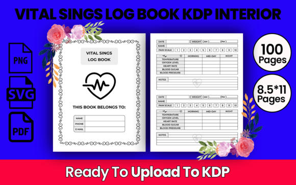 Download VITAL SINGS LOG BOOK  KDP INTERIOR - Premium Resources