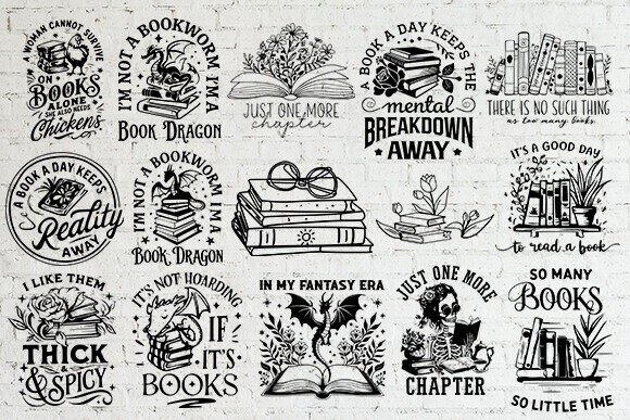 Download Reading Book Svg Bundle, Book Lover Svg, - Book Collection