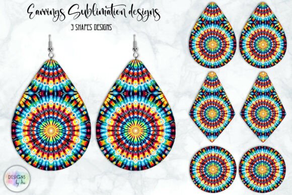 Download Boho Mandala Earrings Sublimation - Boho mandala Collection
