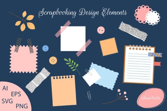 Download Scrapbooking Design Elements - Book Collection