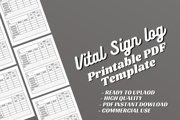 Download Vital Sign Log Book - Canva Editable - Book Collection