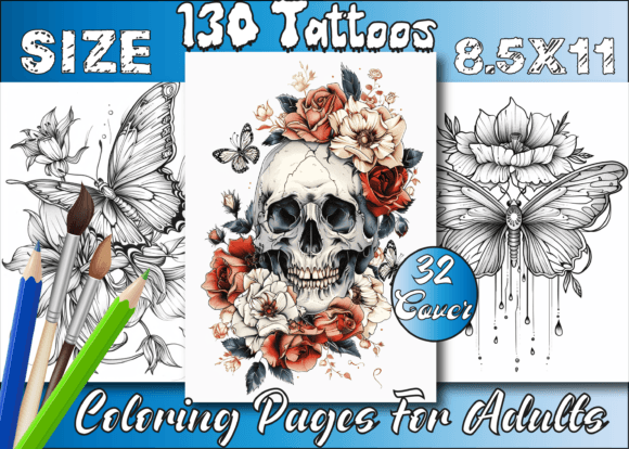 Download Tattoos Coloring Book for Adults - Book Collection