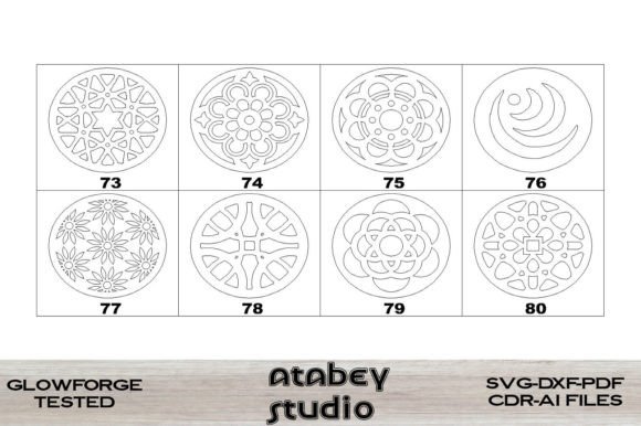 Download Coaster Geometric Design Svg for Laser - Geometric design Collection