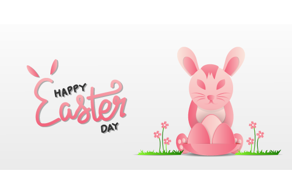 Download Bunny Easter Poster Paper Cut Design - Poster Collection