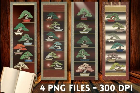 Download Bonsai Tree Zen Art Printable Bookmark - Book Collection