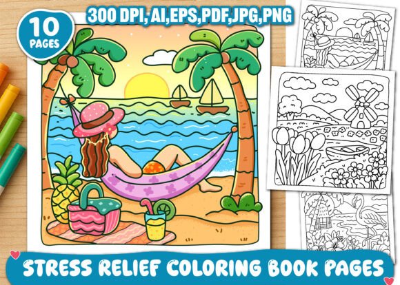 Download Stress Relief Adult Coloring Book Pages - Book Collection