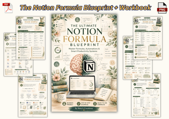Download The Notion Formula Blueprint + Workbook - Book Collection