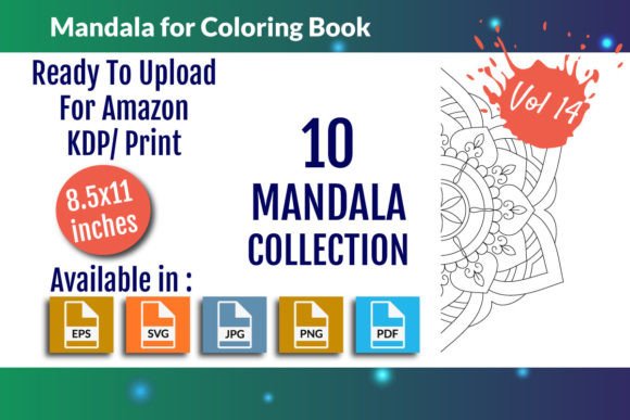 Download Mandalas for Coloring Book Vol - 14 - Book Collection