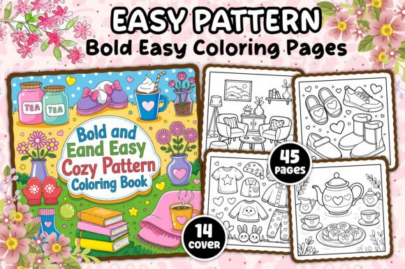 Download Bold Easy Pattern Coloring Book Pages - Book Collection